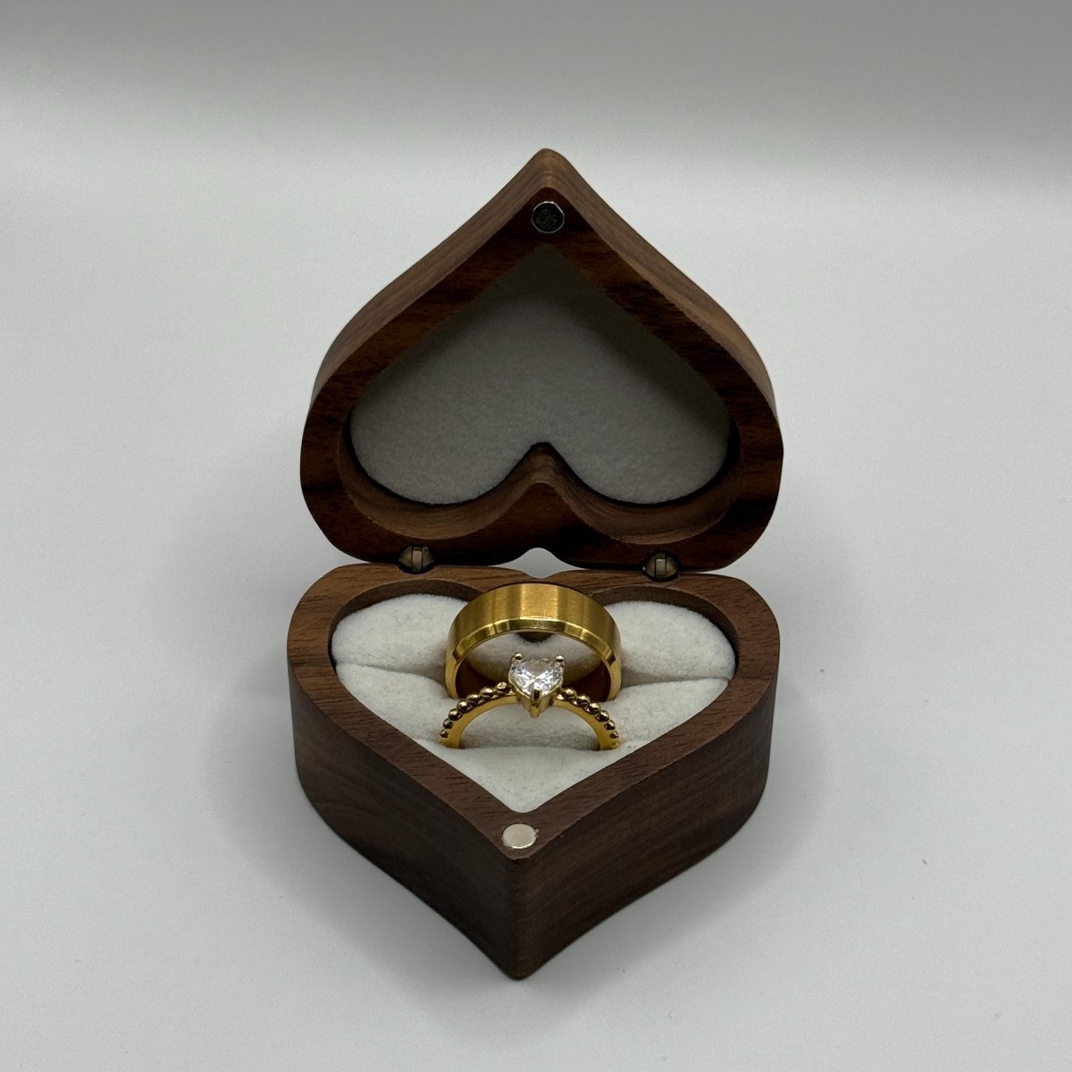 Stainless Steel Ring Gold Harmony Design | “Elarion - CouplesPicks