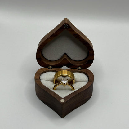 Stainless Steel Ring Gold Harmony Design | “Elarion - CouplesPicks