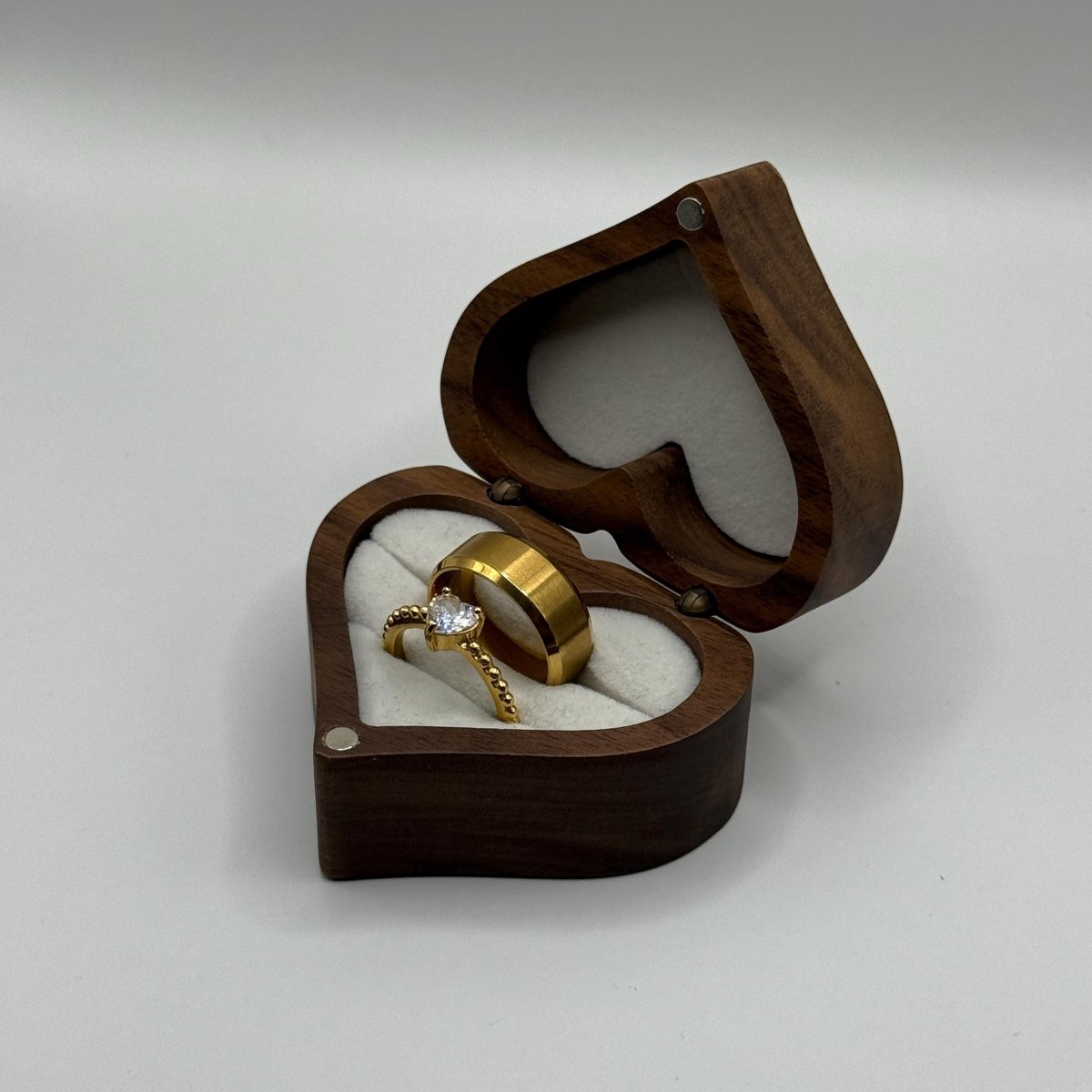 Stainless Steel Ring Gold Harmony Design | “Elarion - CouplesPicks