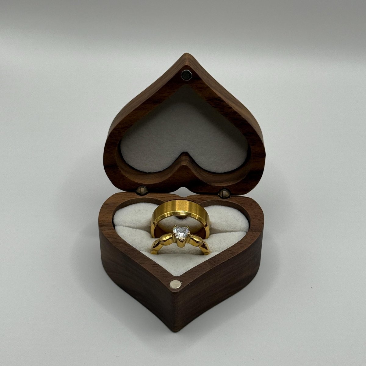 Stainless Steel Ring Gold Regal Design | “Coravelle - CouplesPicks