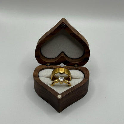 Stainless Steel Ring Gold Regal Design | “Coravelle - CouplesPicks