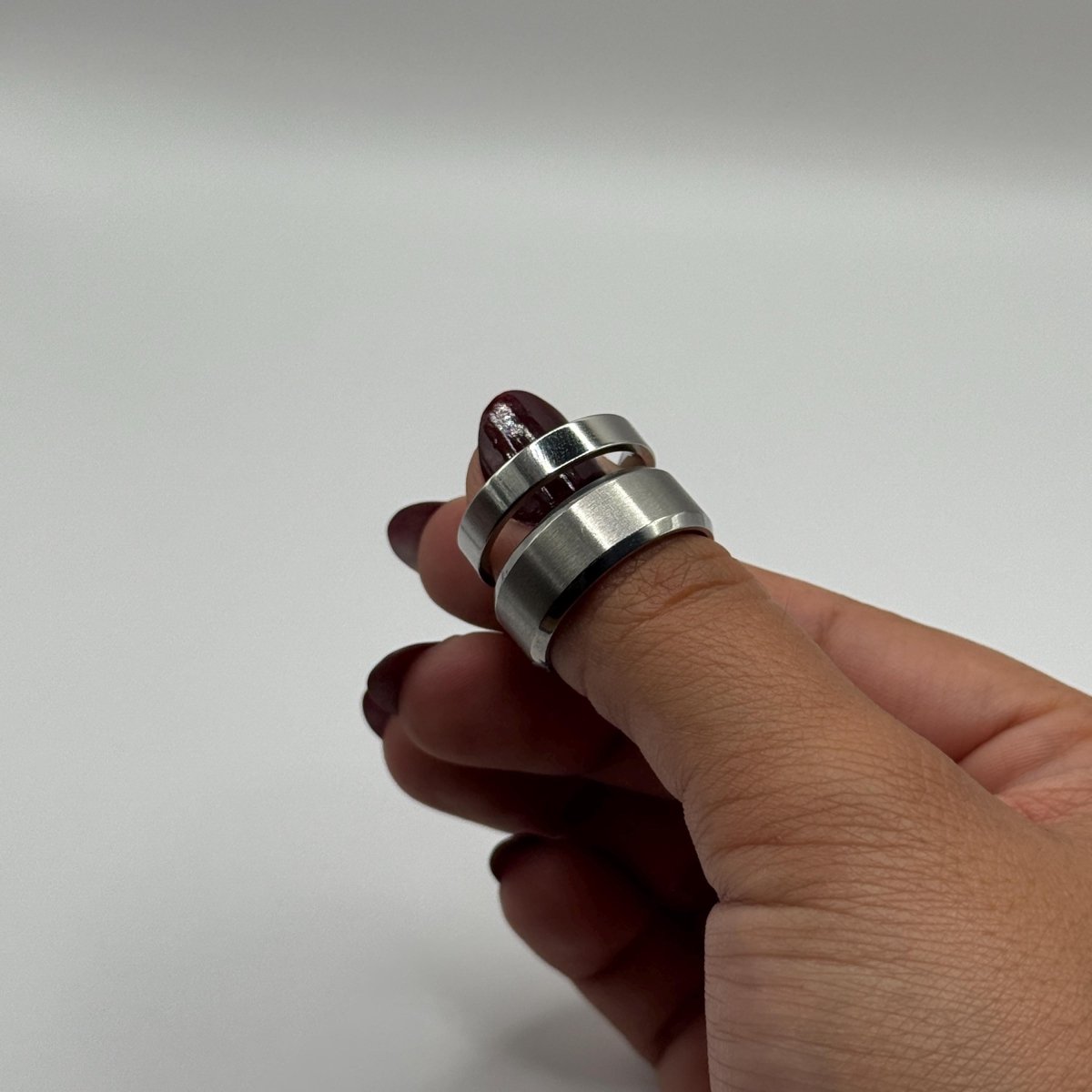 Stainless Steel Ring Matching Couple Design | “Ceynar - CouplesPicks