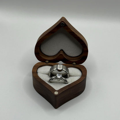 Stainless Steel Ring Matching Couple Design with Zirconia | “Elvarya - CouplesPicks