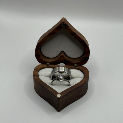 Stainless Steel Ring Matching Couple Design with Zirconia | “Lyviera - CouplesPicks