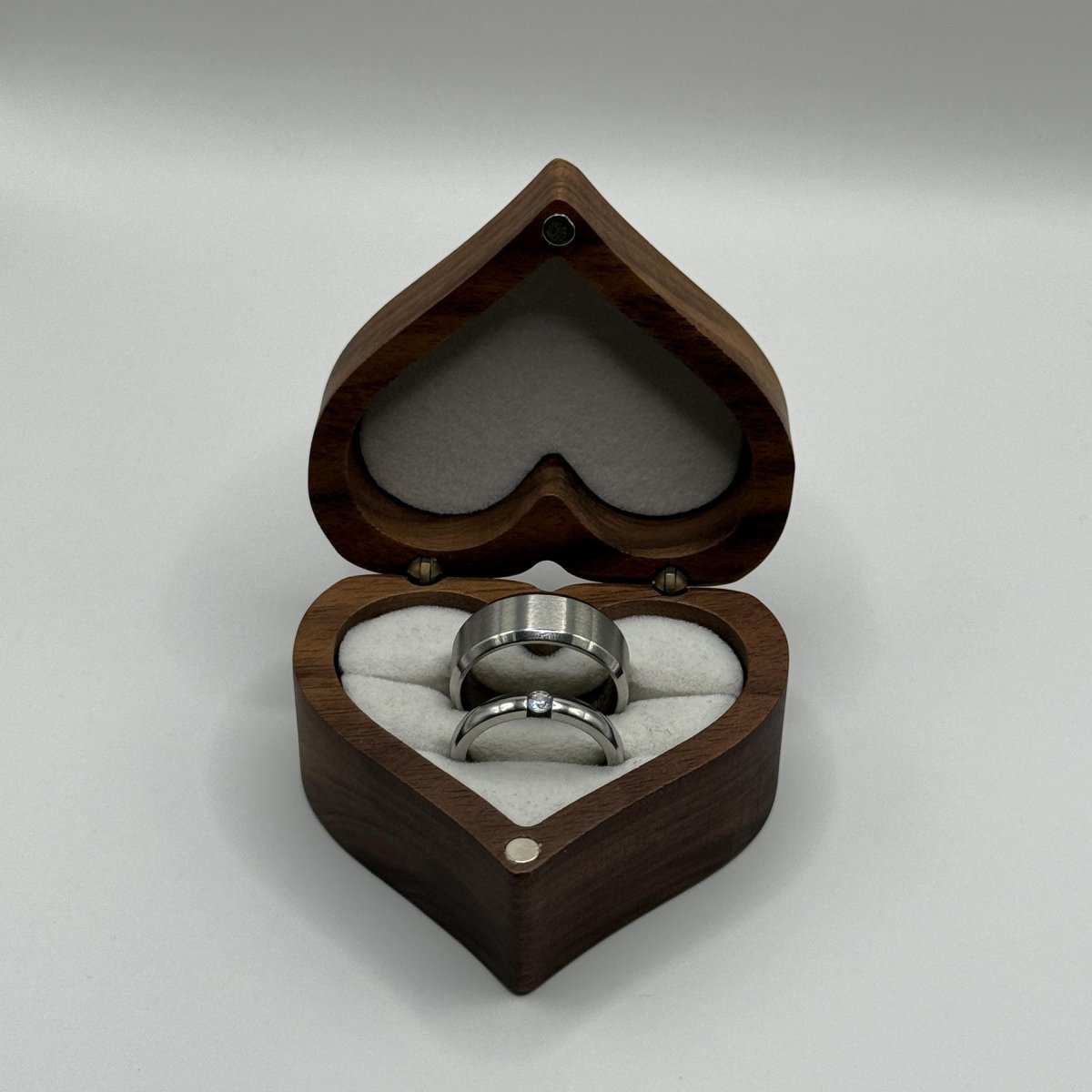 Stainless Steel Ring Matching Couple Design with Zirconia | “Orravyn - CouplesPicks