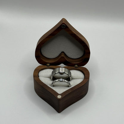 Stainless Steel Ring Matching Couple Design with Zirconia | “Orravyn - CouplesPicks