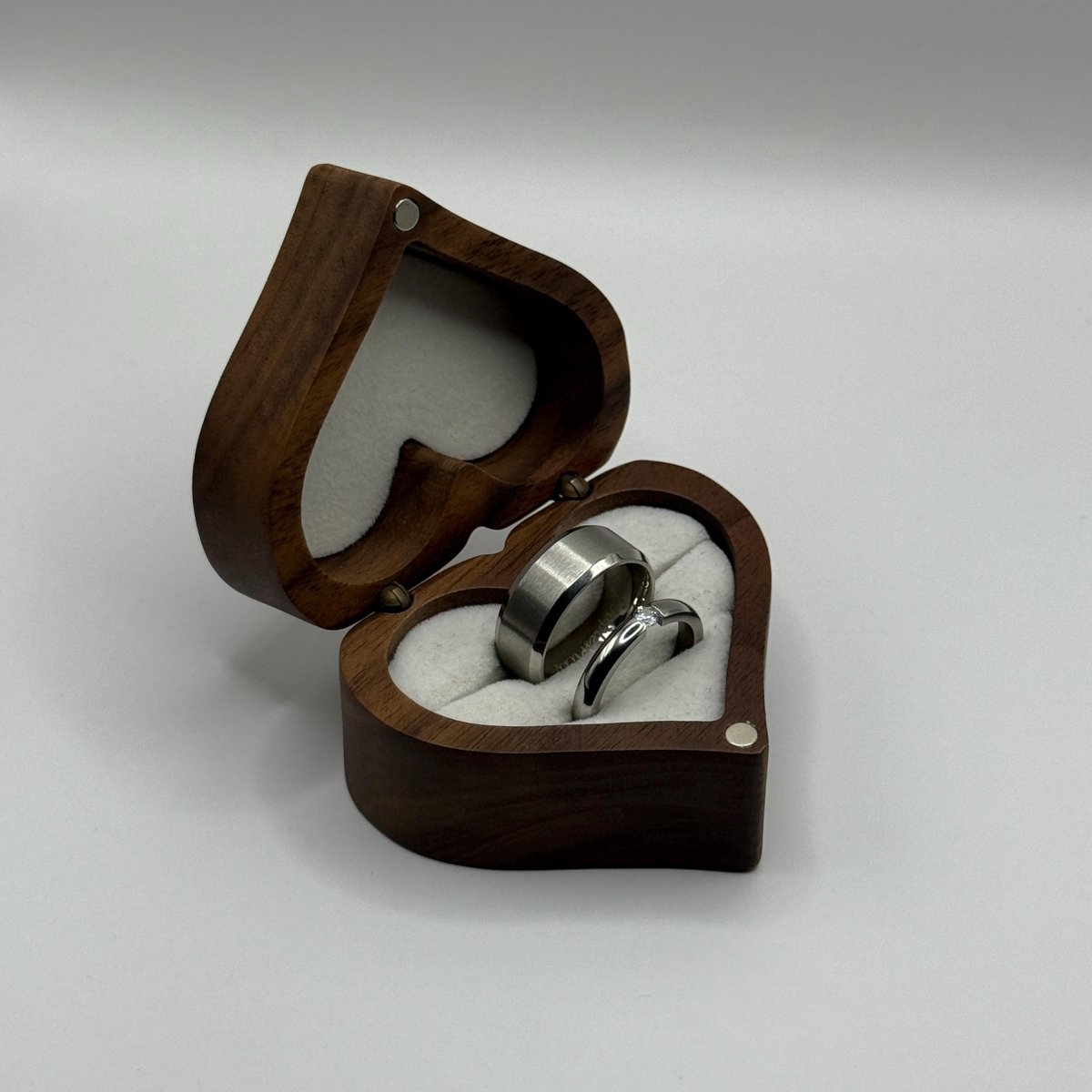 Stainless Steel Ring Matching Couple Design with Zirconia | “Orravyn - CouplesPicks