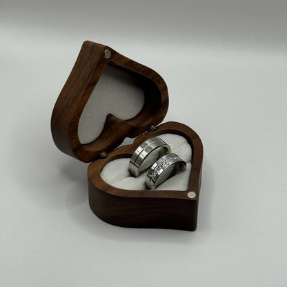 Stainless Steel Ring Silver Couple Design | “Lumare - CouplesPicks