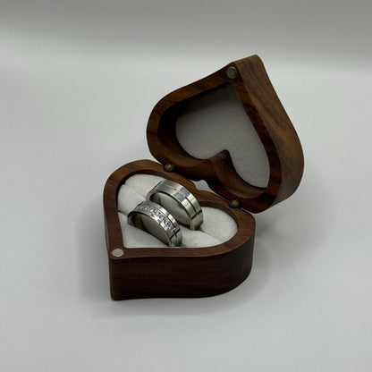 Stainless Steel Ring Silver Couple Design | “Lumare - CouplesPicks