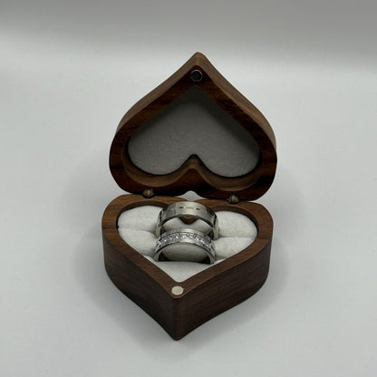 Stainless Steel Ring Silver Couple Design | “Lumare - CouplesPicks