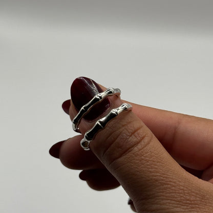 Sylvaris Forest Bond Bone Structure Ring – 925 Sterling Silver - CouplesPicks