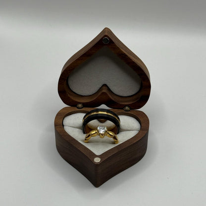 Tungsten and Stainless Steel Ring Gold & Black Matching Couple Design with Zirconia | “Marivelle - CouplesPicks