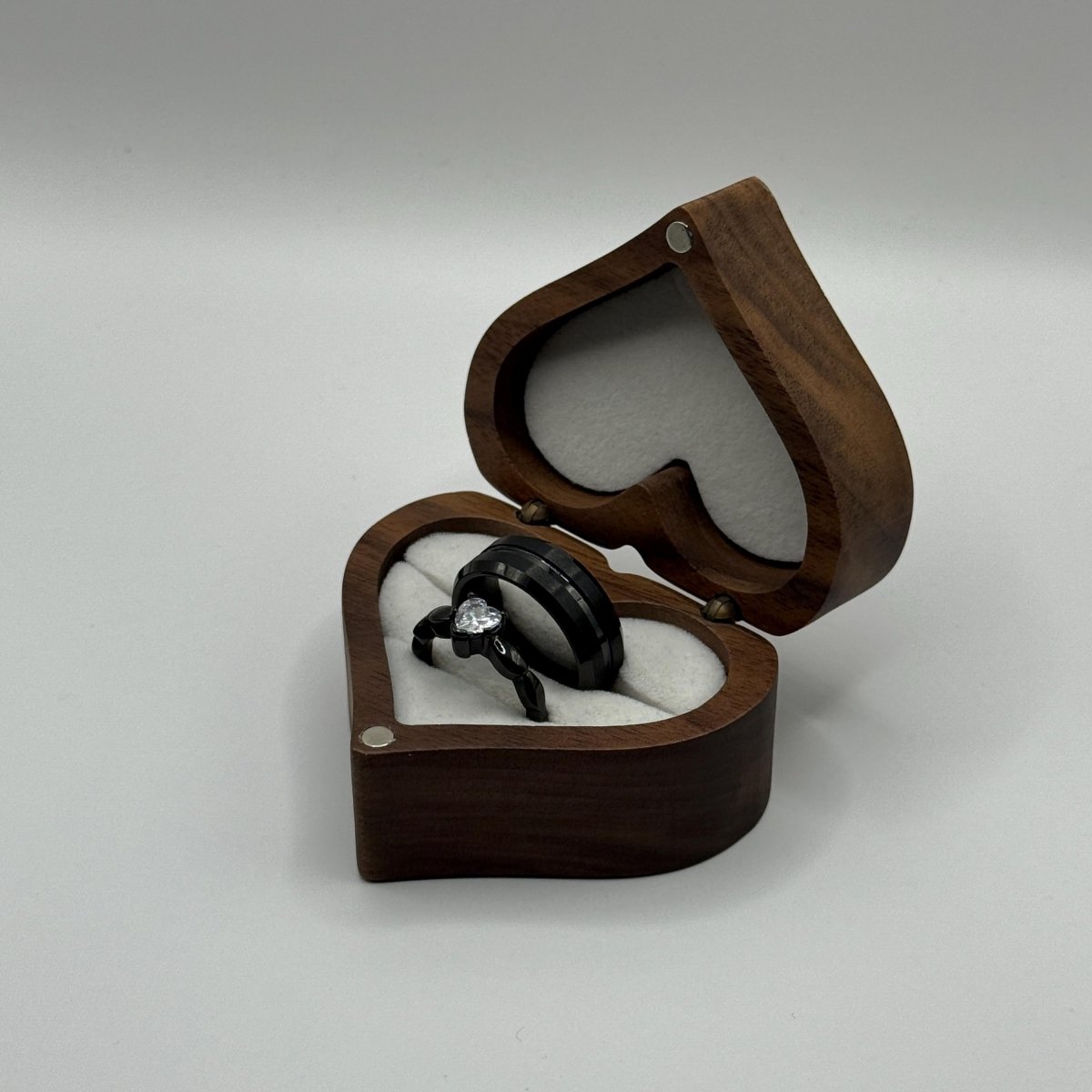 Tungsten Carbide Ring Black Harmony Design | “Velrynn - CouplesPicks