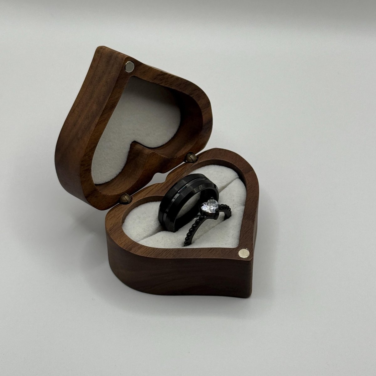Tungsten Carbide Ring Black Midnight Design | “Noctyra - CouplesPicks
