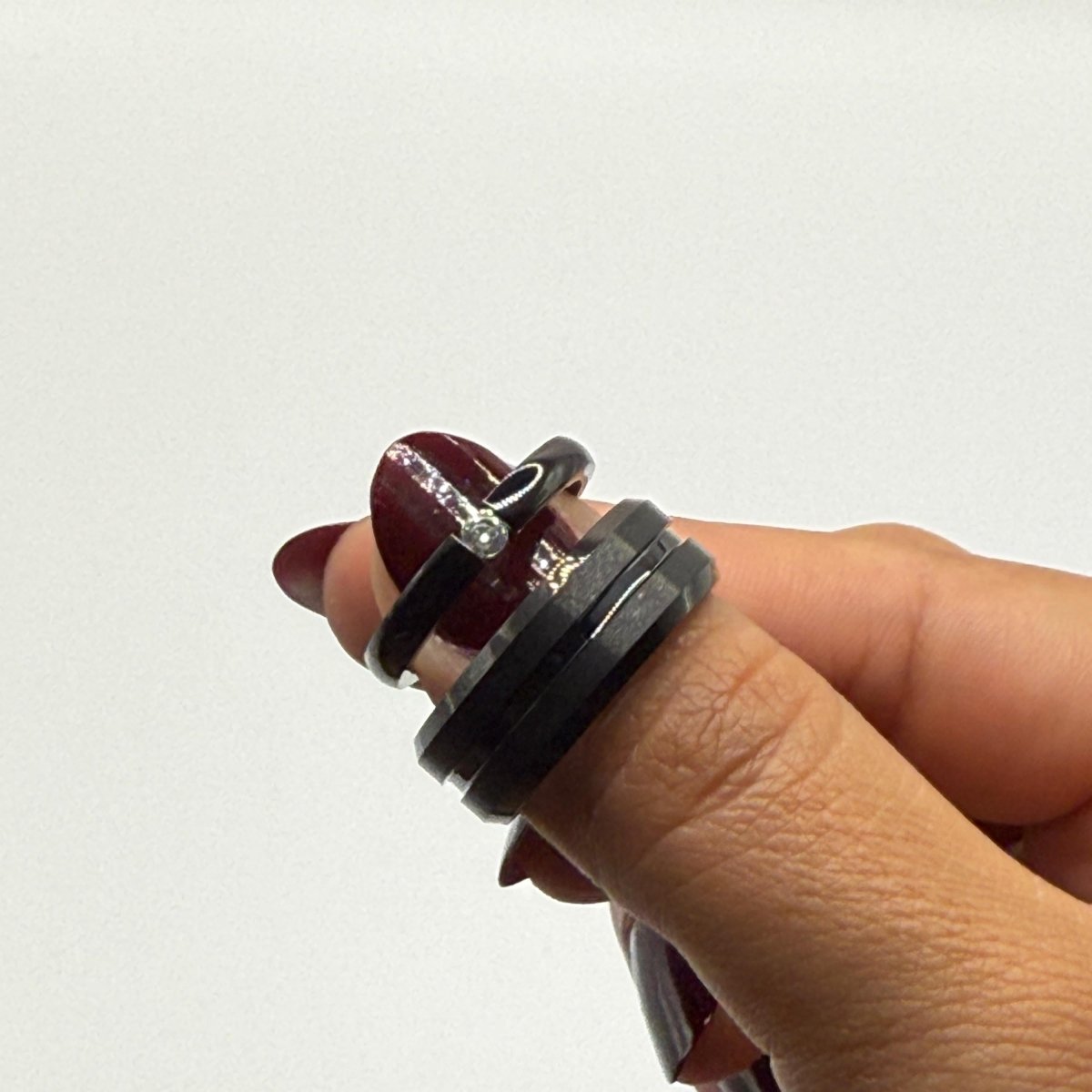 Tungsten Carbide Ring Black Timeless Design | “Ebonora - CouplesPicks