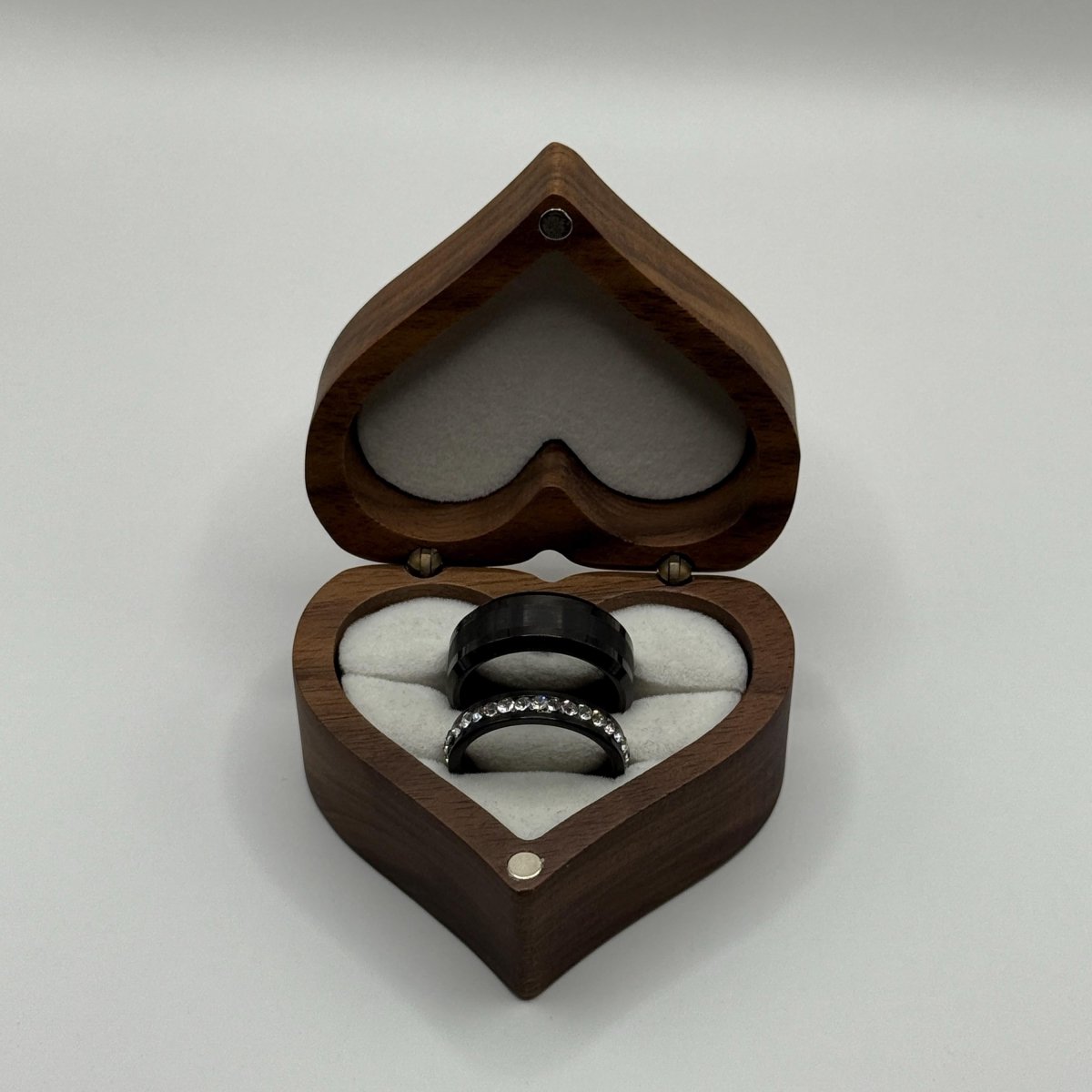Tungsten & Stainless Steel Ring Black Design | “Ebonelle - CouplesPicks
