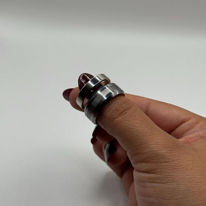Tungsten & Stainless Steel Ring Matching Couple Design | “Dravien - CouplesPicks