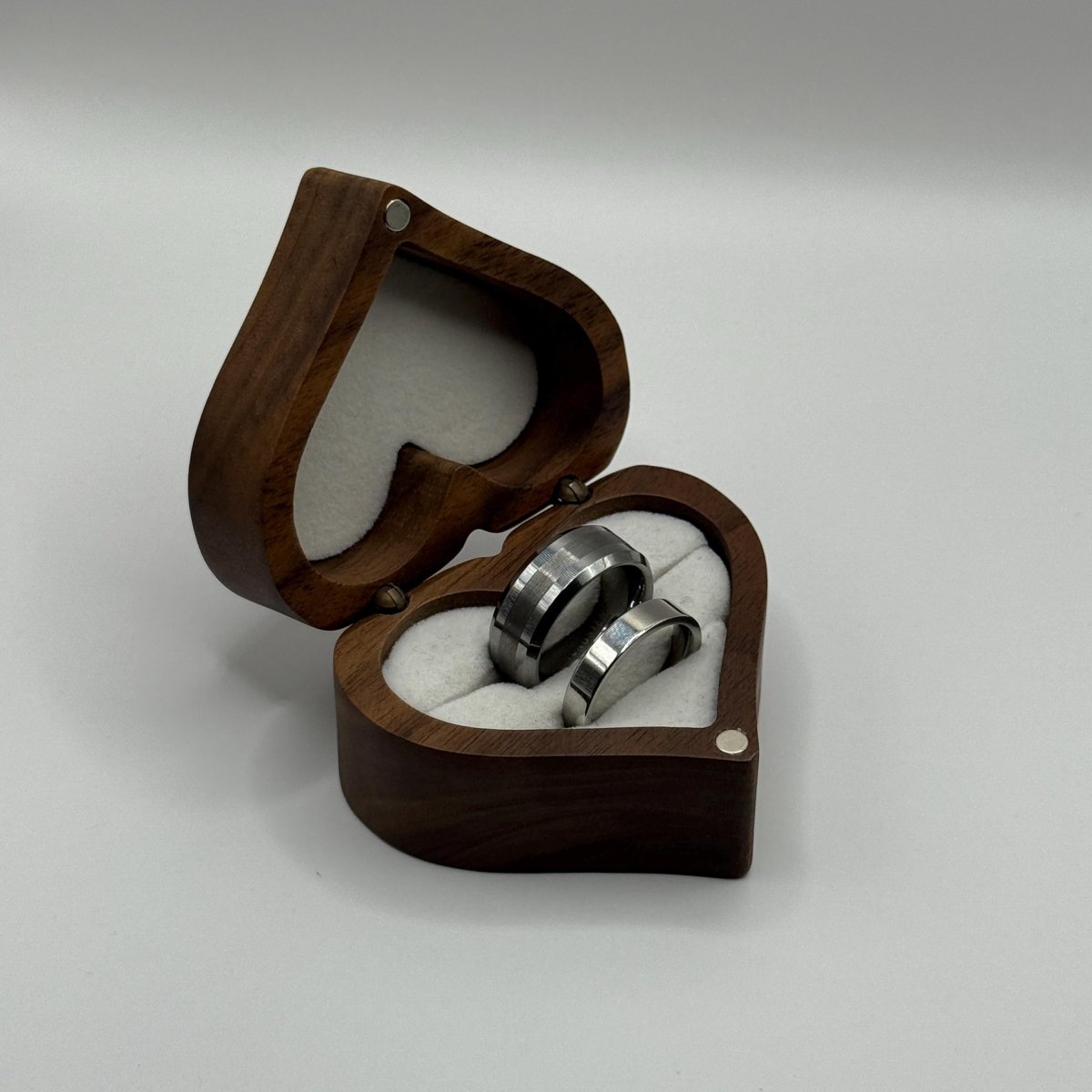 Tungsten & Stainless Steel Ring – Matching Couple Design | “Dravien” - CouplesPicks