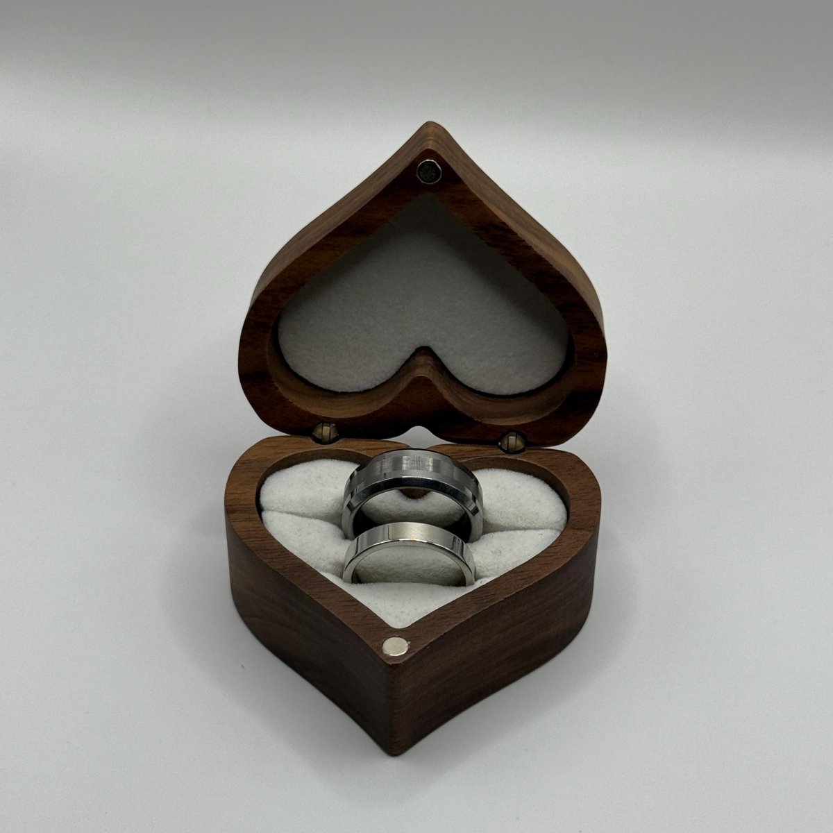 Tungsten & Stainless Steel Ring Matching Couple Design | “Dravien - CouplesPicks