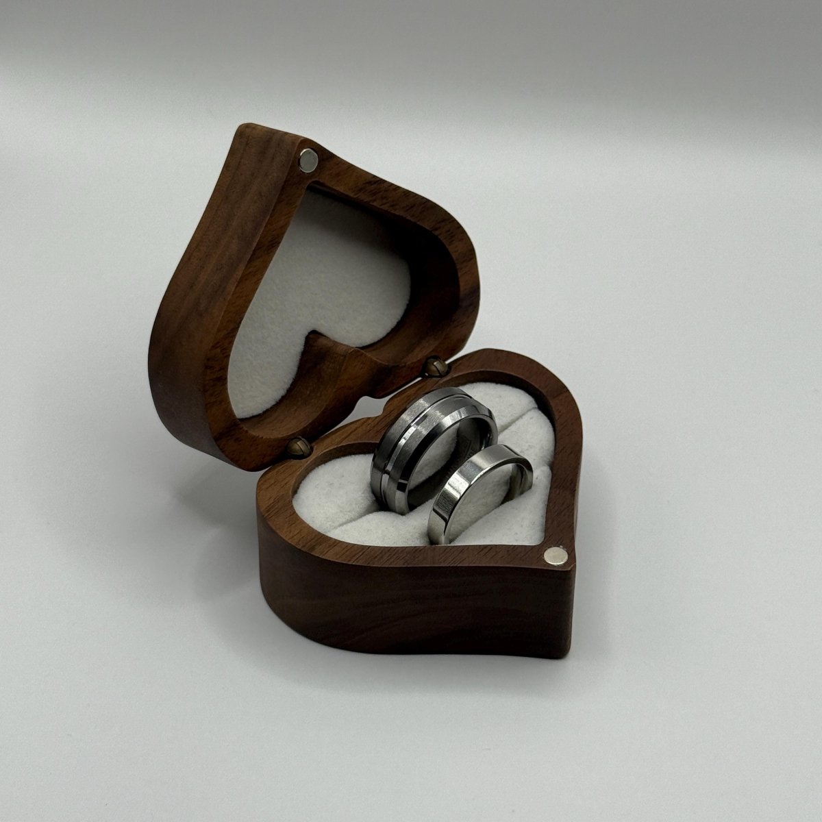 Tungsten & Stainless Steel Ring – Matching Couple Design | “Velaryn” - CouplesPicks