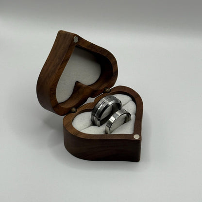 Tungsten & Stainless Steel Ring – Matching Couple Design | “Velaryn” - CouplesPicks