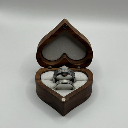 Tungsten & Stainless Steel Ring Matching Couple Design | “Velaryn - CouplesPicks