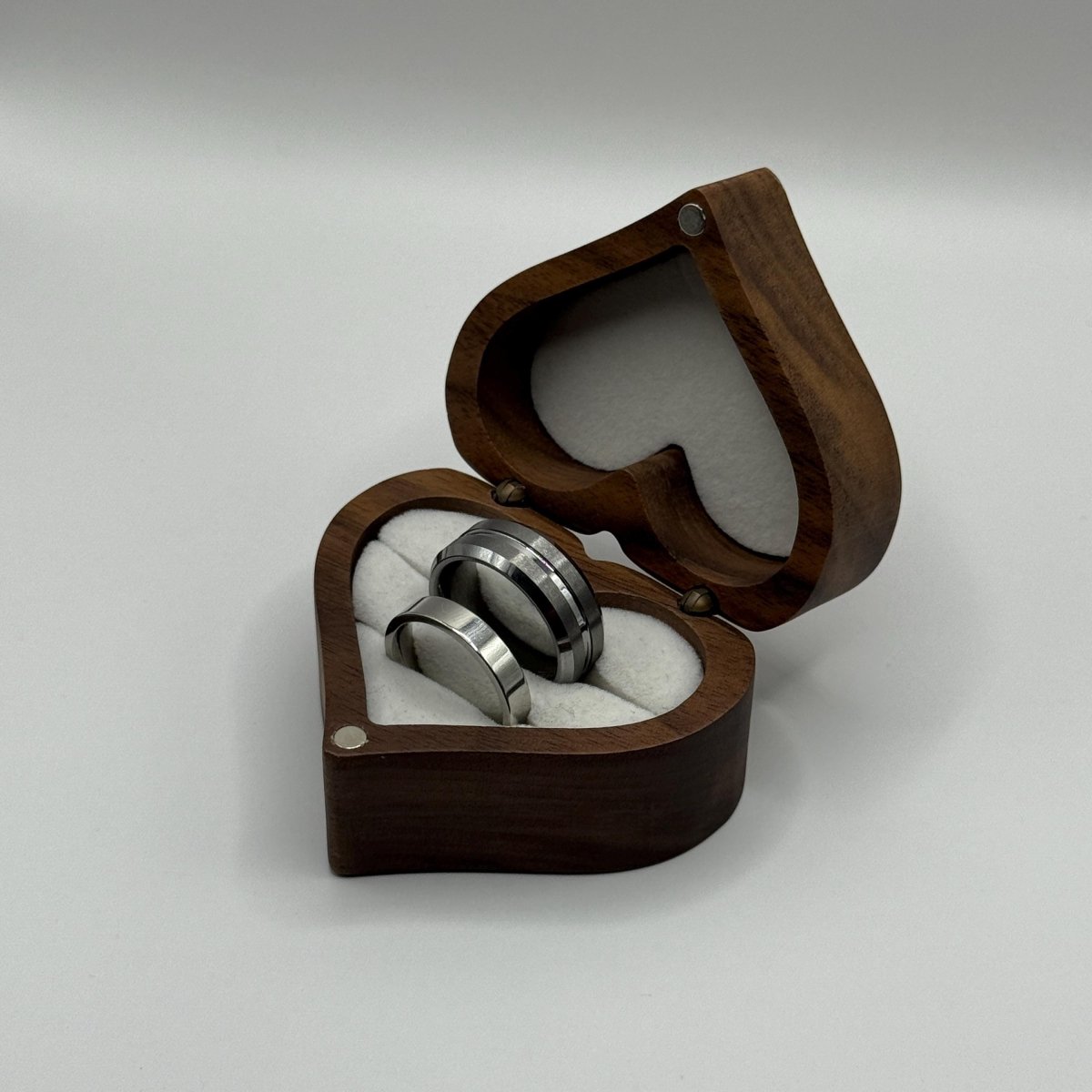 Tungsten & Stainless Steel Ring – Matching Couple Design | “Velaryn” - CouplesPicks
