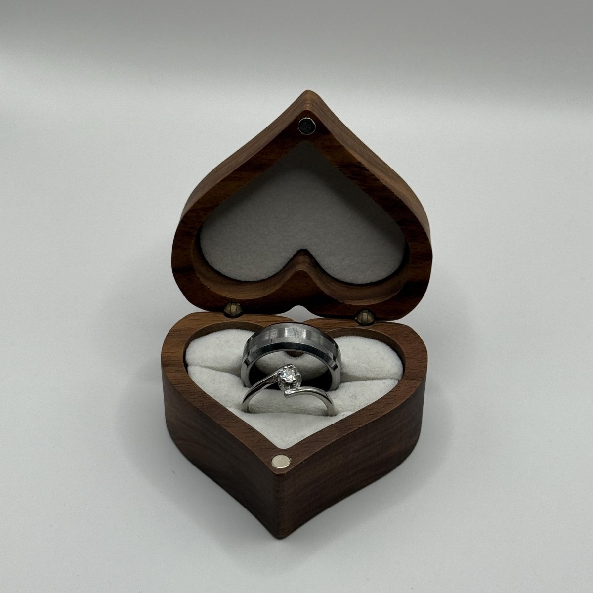 Tungsten & Stainless Steel Ring – Matching Couple Design with Zirconia | “Eryndral” - CouplesPicks