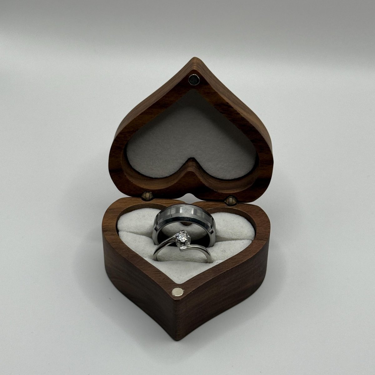 Tungsten & Stainless Steel Ring Matching Couple Design with Zirconia | “Eryndral - CouplesPicks