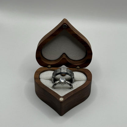 Tungsten & Stainless Steel Ring Silver Couple Design | “Amariel - CouplesPicks