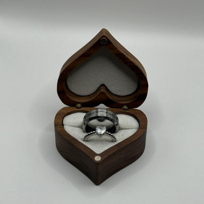 Tungsten & Stainless Steel Ring Silver Couple Design | “Corvara - CouplesPicks
