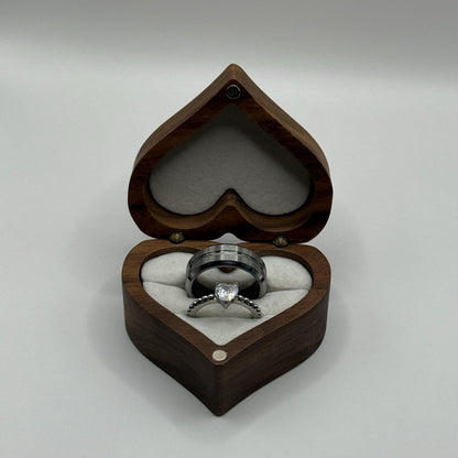 Tungsten & Stainless Steel Ring Silver Couple Design | “Corvara - CouplesPicks