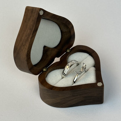 Angel Wings Couple Ring Set - CouplesPicks