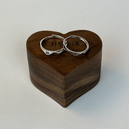 Geometric Sun and Moon Ring Set - CouplesPicks