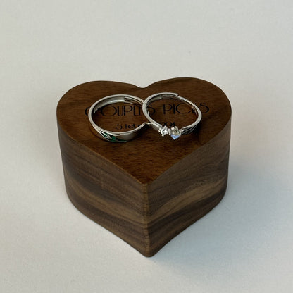 Leafy Green Branch Opal Ring Set - CouplesPicks
