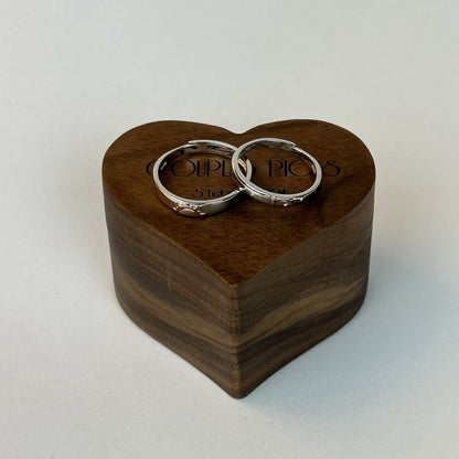 Orange Sun and Moon Ring Set - CouplesPicks