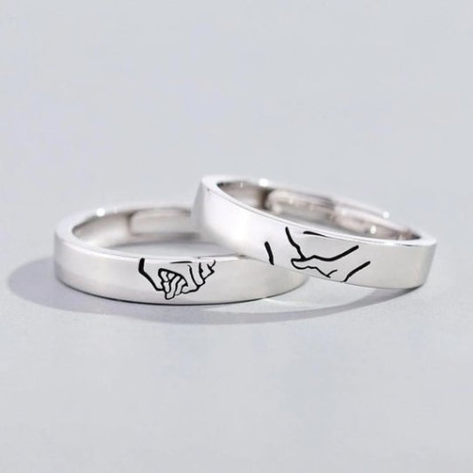 Pinky Promise Ring Set - CouplesPicks