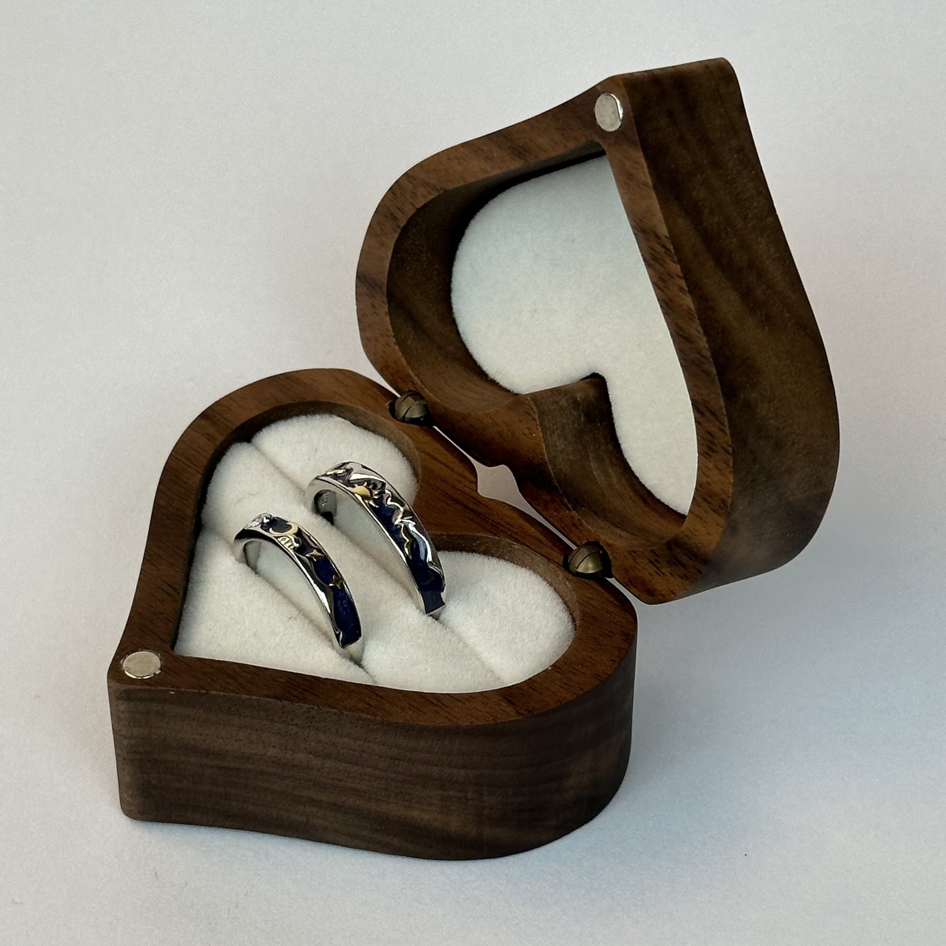 Starry Sky Blue Sun & Moon Ring Set - CouplesPicks
